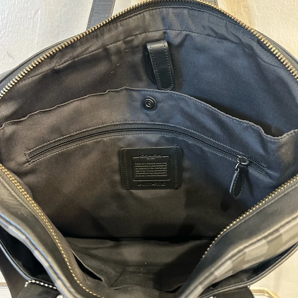 Coach Checkered Laptop Bag